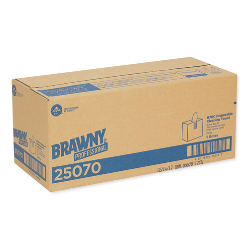 Image of Brawny® Professional Medium Weight Hef Shop Towels, 9 1/8 X 16 1/2, 100/box, 5 Boxes/carton