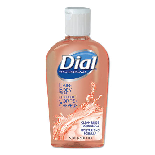 Image of Dial® Professional Hair + Body Wash, Neutral Scent, 7.5 oz, 24/Carton