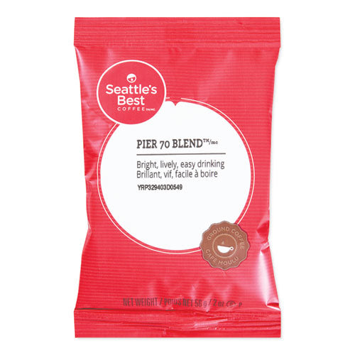 Image of Seattle's Best Premeasured Coffee Packs, Pier 70 Blend, 2 Oz Packet, 18/box