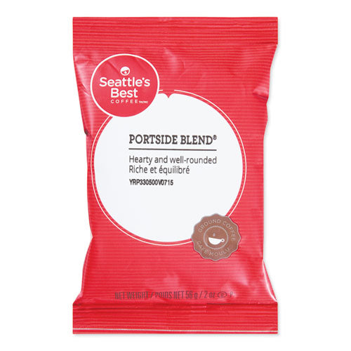 Image of Seattle's Best Premeasured Coffee Packs, Portside Blend, 2 Oz Packet, 18/box