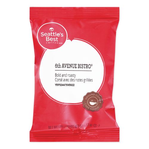 Image of Seattle's Best Premeasured Coffee Packs, 6th Avenue Bistro, 2 Oz Packet, 18/box