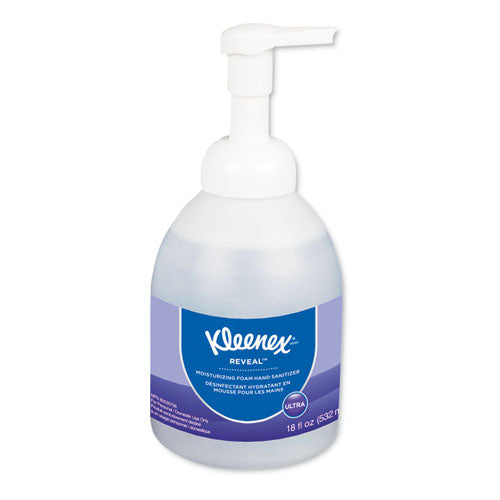 Image of Kleenex® Reveal Ultra Moisturizing Foam Hand Sanitizer, 18 Oz Bottle, Fragrance-Free