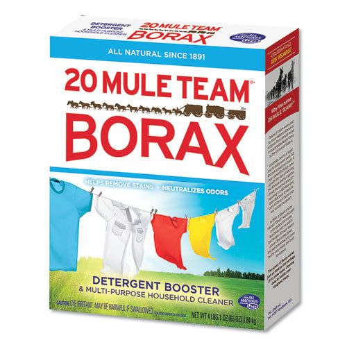 Image of Dial® 20 Mule Team Borax Laundry Booster, Powder, 4 lb Box, 6 Boxes/Carton