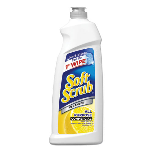 Image of Soft Scrub® All Purpose Cleanser, Lemon Scent 36 Oz Bottle, 6/carton