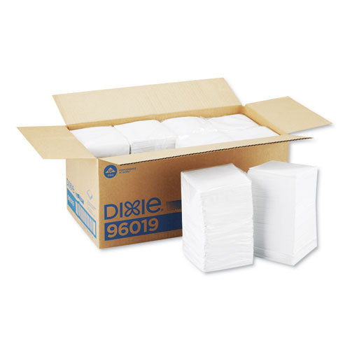 Image of Georgia Pacific® Professional Beverage Napkins, Single-Ply, 9 1/2 x 9 1/2, White, 4,000/Carton