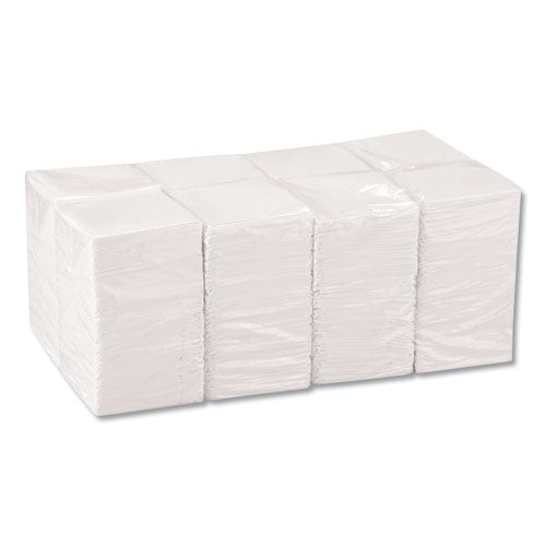 Image of Georgia Pacific® Professional Beverage Napkins, Single-Ply, 9 1/2 x 9 1/2, White, 4,000/Carton