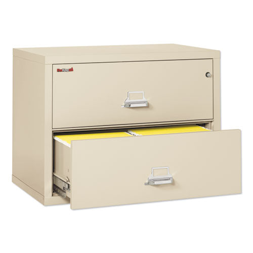 Image of FireKing® Insulated Lateral File, 2 Legal/letter-Size File Drawers, Parchment, 37.5" X 22.13" X 27.75"