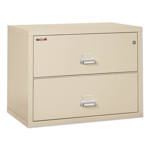 Image of FireKing® Insulated Lateral File, 2 Legal/letter-Size File Drawers, Parchment, 37.5" X 22.13" X 27.75"