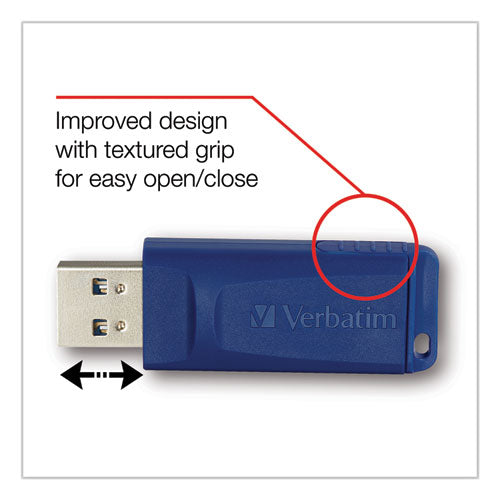 Image of Verbatim® Classic Usb 2.0 Flash Drive, 8 Gb, Blue