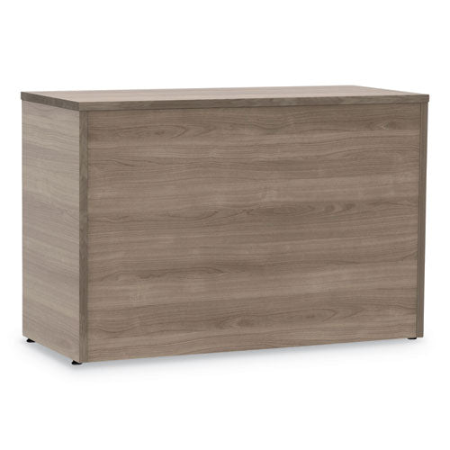 Image of Linea Italia® Urban Series Cabinet Credenza Pedestal with Lateral File, 35.25w x 15.25d x 23.75h, Natural Walnut