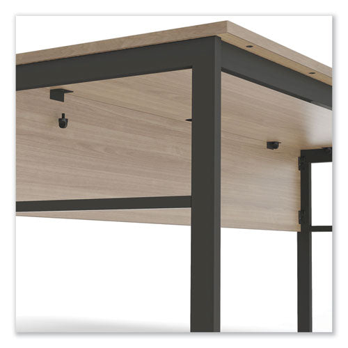 Image of Linea Italia® Urban Series Desk Workstation, 59" X 23.75" X 29.5", Natural Walnut