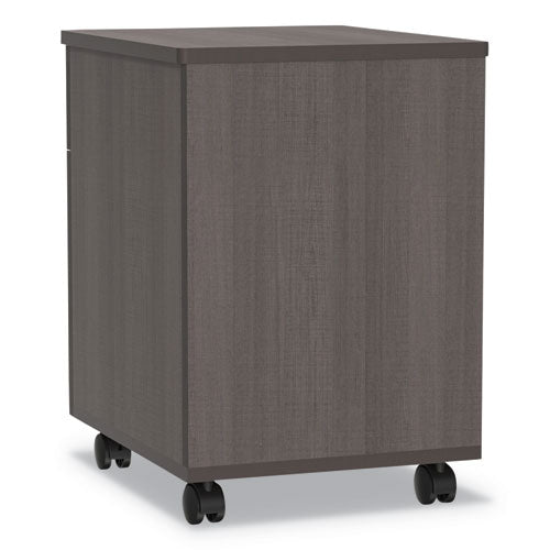 Image of Linea Italia® Trento Line Mobile Pedestal File, Left Or Right, 2-Drawers: Box/file, Legal/letter, Mocha, 16.5" X 19.75" X 23.63"