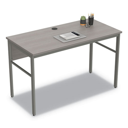 Image of Linea Italia® Urban Series Desk Workstation, 47.25" X 23.75" X 29.5", Ash