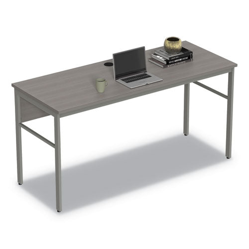 Image of Linea Italia® Urban Series Desk Workstation, 59" X 23.75" X 29.5", Ash