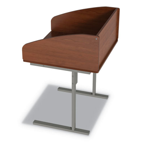 Image of Linea Italia® Study Carrell Starter Unit, 2-Leg, 31.25 X 23.5 X 45.25, Cherry