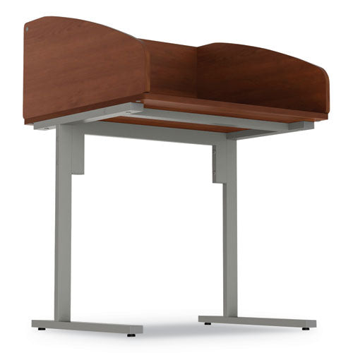 Image of Linea Italia® Study Carrell Starter Unit, 2-Leg, 31.25 X 23.5 X 45.25, Cherry