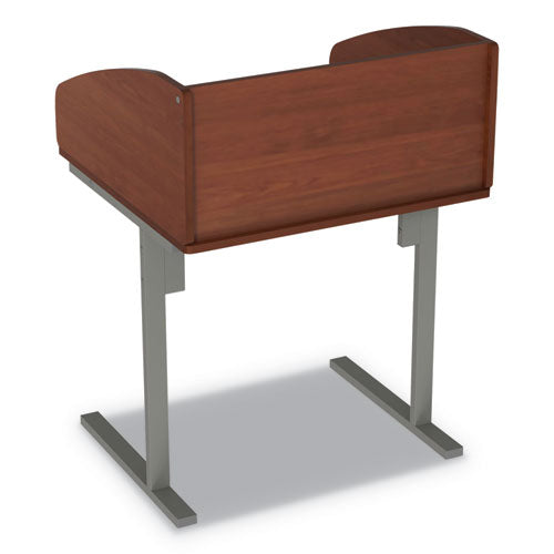 Image of Linea Italia® Study Carrell Starter Unit, 2-Leg, 31.25 X 23.5 X 45.25, Cherry