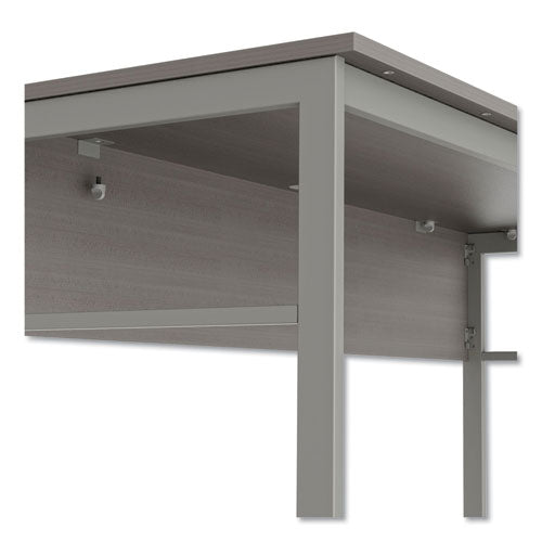 Image of Linea Italia® Urban Series Desk Workstation, 47.25" X 23.75" X 29.5", Ash