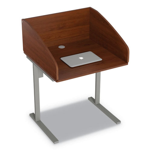 Image of Linea Italia® Study Carrell Starter Unit, 2-Leg, 31.25 X 23.5 X 45.25, Cherry