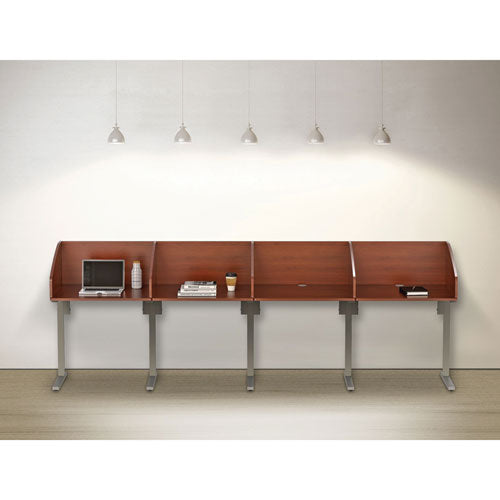 Image of Linea Italia® Study Carrell Starter Unit, 2-Leg, 31.25 X 23.5 X 45.25, Cherry