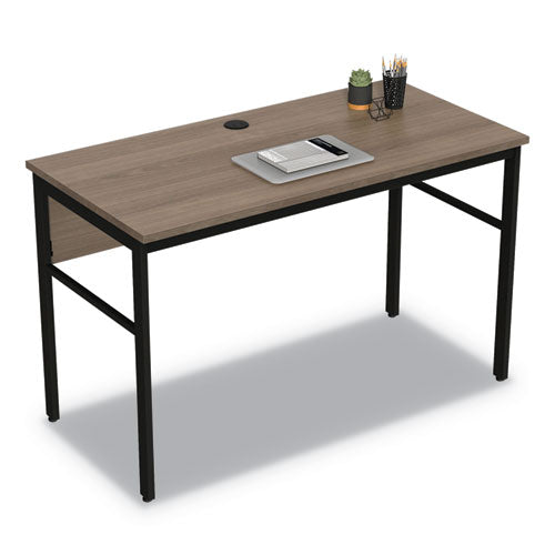 Image of Linea Italia® Urban Series Desk Workstation, 59" X 23.75" X 29.5", Natural Walnut