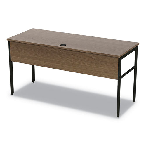 Image of Linea Italia® Urban Series Desk Workstation, 59" X 23.75" X 29.5", Natural Walnut
