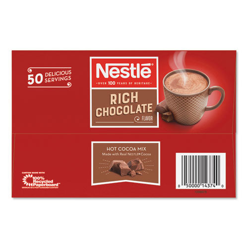 Image of Nestle® Hot Cocoa Mix, Rich Chocolate, .71oz, 50/box
