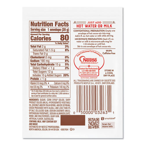 Image of Nestle® Hot Cocoa Mix, Rich Chocolate, .71oz, 50/box