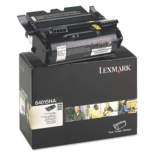 Image of Lexmark 64015ha Return Program High-Yield Toner, 21,000 Page-Yield, Black