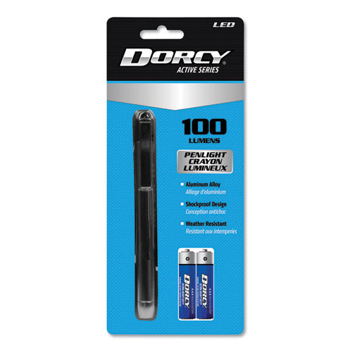 Image of DORCY® 100 Lumen Led Penlight, 2 Aaa Batteries (included), Silver