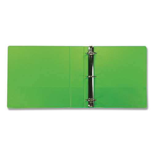 Image of Samsill® Earth's Choice Plant-Based Durable Fashion View Binder, 3 Rings, 2" Capacity, 11 x 8.5, Lime, 2/Pack