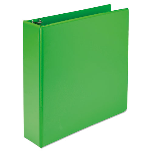 Image of Samsill® Earth's Choice Plant-Based Durable Fashion View Binder, 3 Rings, 2" Capacity, 11 x 8.5, Lime, 2/Pack