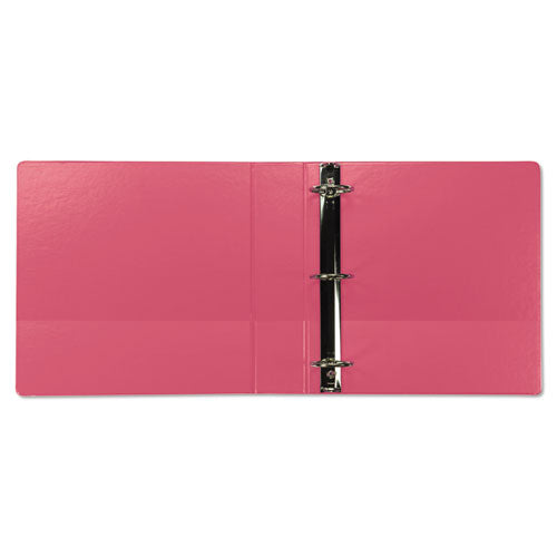 Image of Samsill® Earth's Choice Plant-Based Durable Fashion View Binder, 3 Rings, 2" Capacity, 11 x 8.5, Berry, 2/Pack