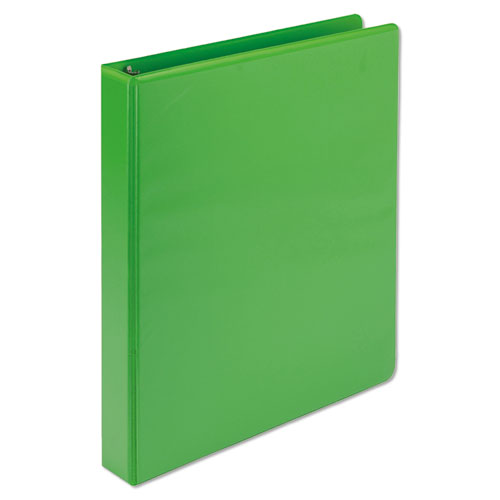 Image of Samsill® Earth's Choice Plant-Based Durable Fashion View Binder, 3 Rings, 1" Capacity, 11 x 8.5, Lime, 2/Pack