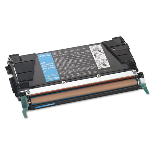 Image of Lexmark C5240ch Return Program High-Yield Toner, 5,000 Page-Yield, Cyan