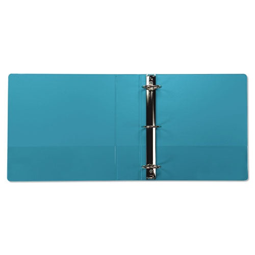 Image of Samsill® Earth's Choice Plant-Based Durable Fashion View Binder, 3 Rings, 2" Capacity, 11 x 8.5, Turquoise, 2/Pack