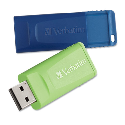 Image of Verbatim® Store 'n' Go USB Flash Drive, 32 GB, Assorted Colors, 2 Pack