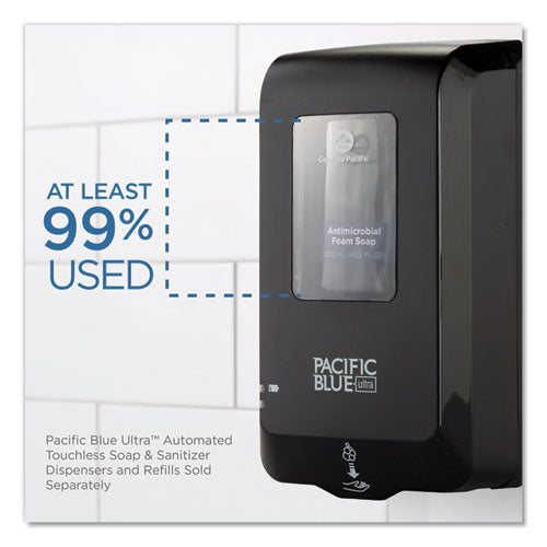 Image of Georgia Pacific® Professional Pacific Blue Ultra Automated Touchless Soap/sanitizer Dispenser, 1,000 Ml, 6.54 X 11.72 X 4, Black