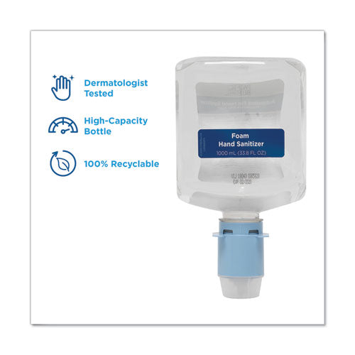 Image of Georgia Pacific® Professional Pacific Blue Ultra Automated Sanitizer Dispenser Refill Foam Hand Sanitizer, 1,000 Ml Bottle, Fragrance-Free, 3/carton