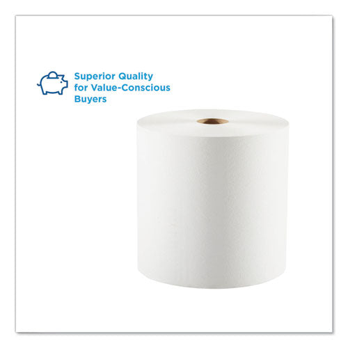 Image of Georgia Pacific® Professional Pacific Blue Basic Nonperf Paper Towels, 1-Ply, 7.78 x 1,000 ft, White, 6 Rolls/Carton