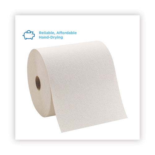 Image of Georgia Pacific® Professional Pacific Blue Basic Nonperforated Paper Towels, 1-Ply, 7.78 x 800 ft, Brown, 6 Rolls/Carton