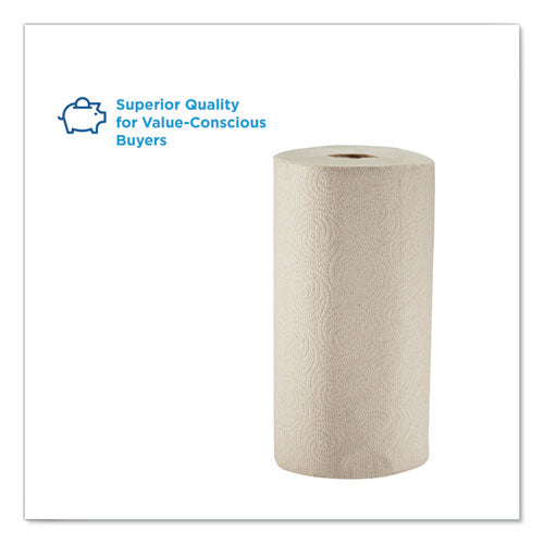 Image of Georgia Pacific® Professional Pacific Blue Basic Jumbo Perforated Kitchen Roll Paper Towels, 2-Ply, 11 x 8.8, Brown, 250/Roll, 12 Rolls/Carton