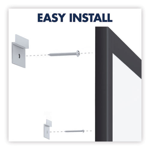 Image of Quartet® Classic Series Total Erase Dry Erase Boards, 48" x 36", White Surface, Black Aluminum Frame