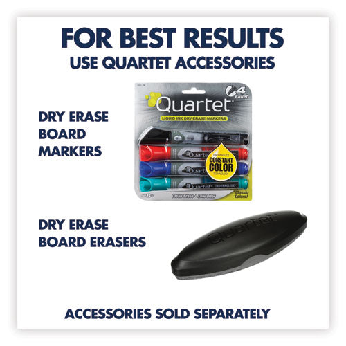 Image of Quartet® Classic Series Total Erase Dry Erase Boards, 48" x 36", White Surface, Black Aluminum Frame