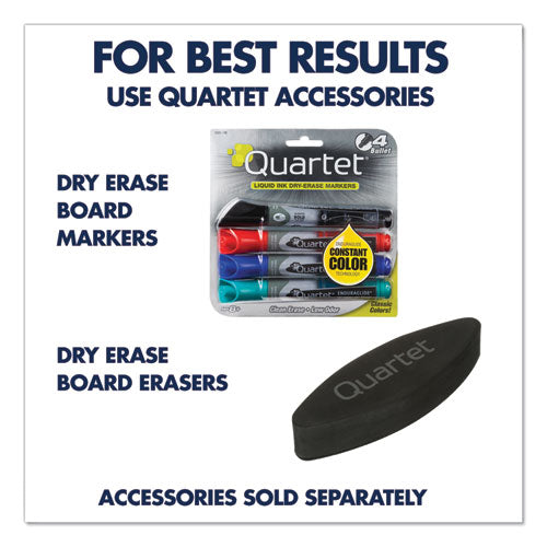 Image of Quartet® Classic Series Total Erase Dry Erase Boards, 60" x 36", White Surface, Black Aluminum Frame