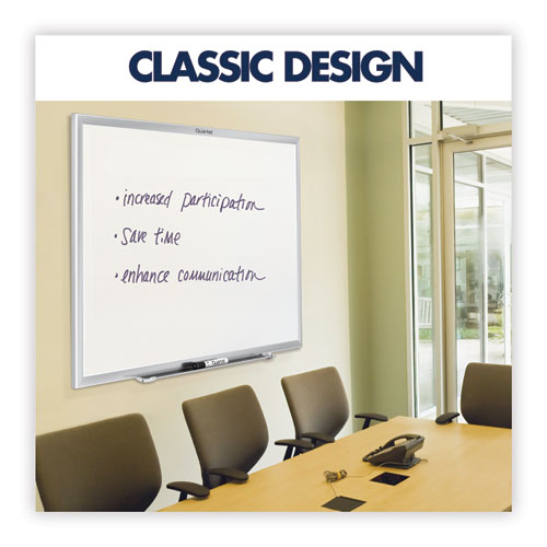 Image of Quartet® Classic Series Nano-Clean Dry Erase Board, 72" x 48", White Surface, Satin Aluminum Frame