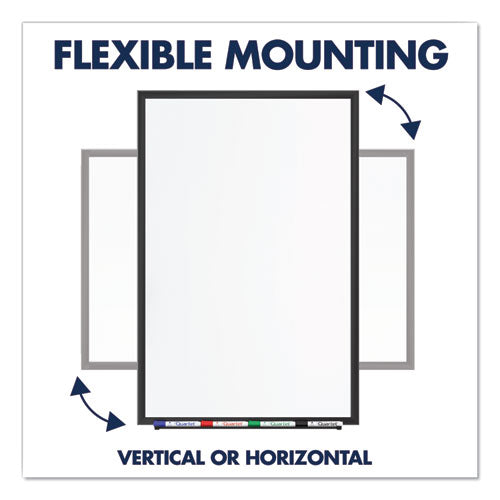 Image of Quartet® Classic Series Total Erase Dry Erase Boards, 60" x 36", White Surface, Black Aluminum Frame