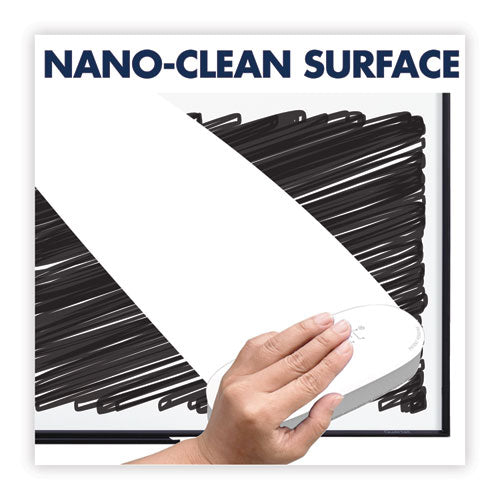 Image of Quartet® Classic Series Nano-Clean Dry Erase Board, 72" x 48", White Surface, Satin Aluminum Frame