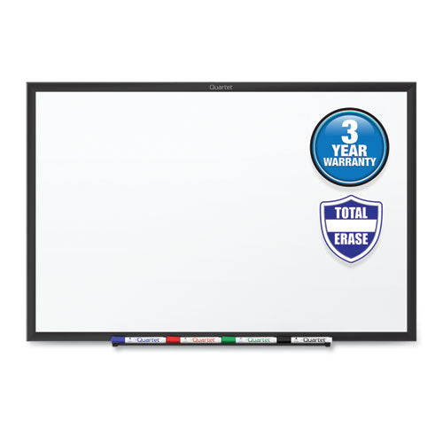 Image of Quartet® Classic Series Total Erase Dry Erase Boards, 72" x 48", White Surface, Black Aluminum Frame