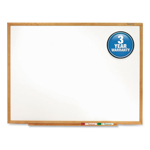 Image of Quartet® Classic Series Total Erase Dry Erase Boards, 36" x 24", White Surface, Oak Finished Fiberboard (MDF) Frame